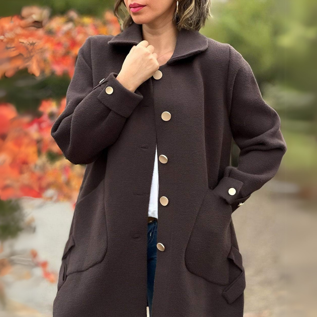 Gallucci ™ - Coat with elegant side bow