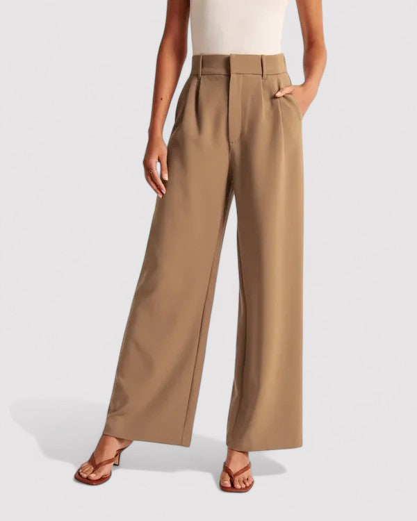 Gallucci Women's High-Waisted Flared Trousers