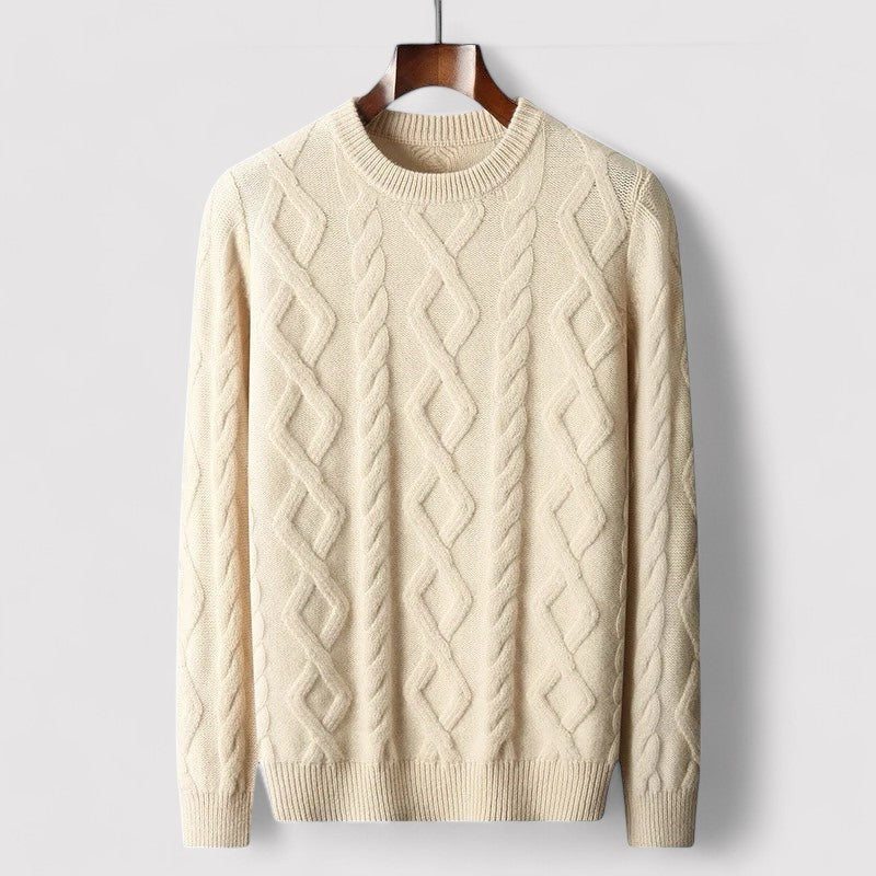 Gallucci  Merino Wool Padded Knitted Sweater