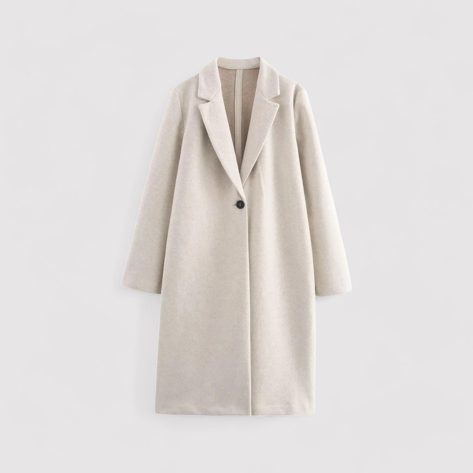 Gallucci Classy Faux Suede Long Coat Winter Jacket