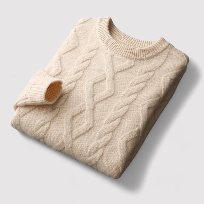 Gallucci  Merino Wool Padded Knitted Sweater