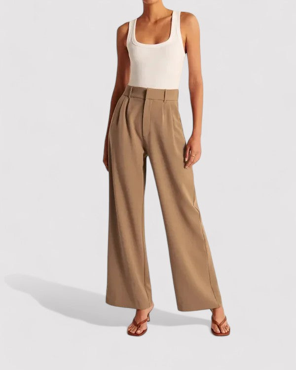 Gallucci Women's High-Waisted Flared Trousers