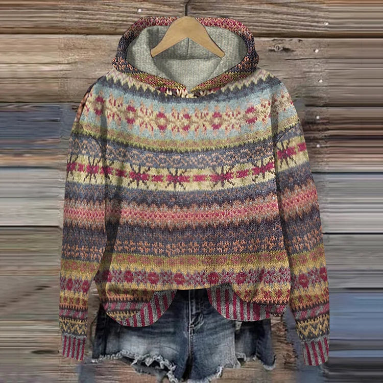 GABRIELLE - ETHNIC RETRO HOODIE