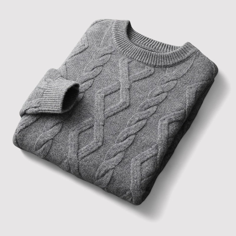 Gallucci  Merino Wool Padded Knitted Sweater