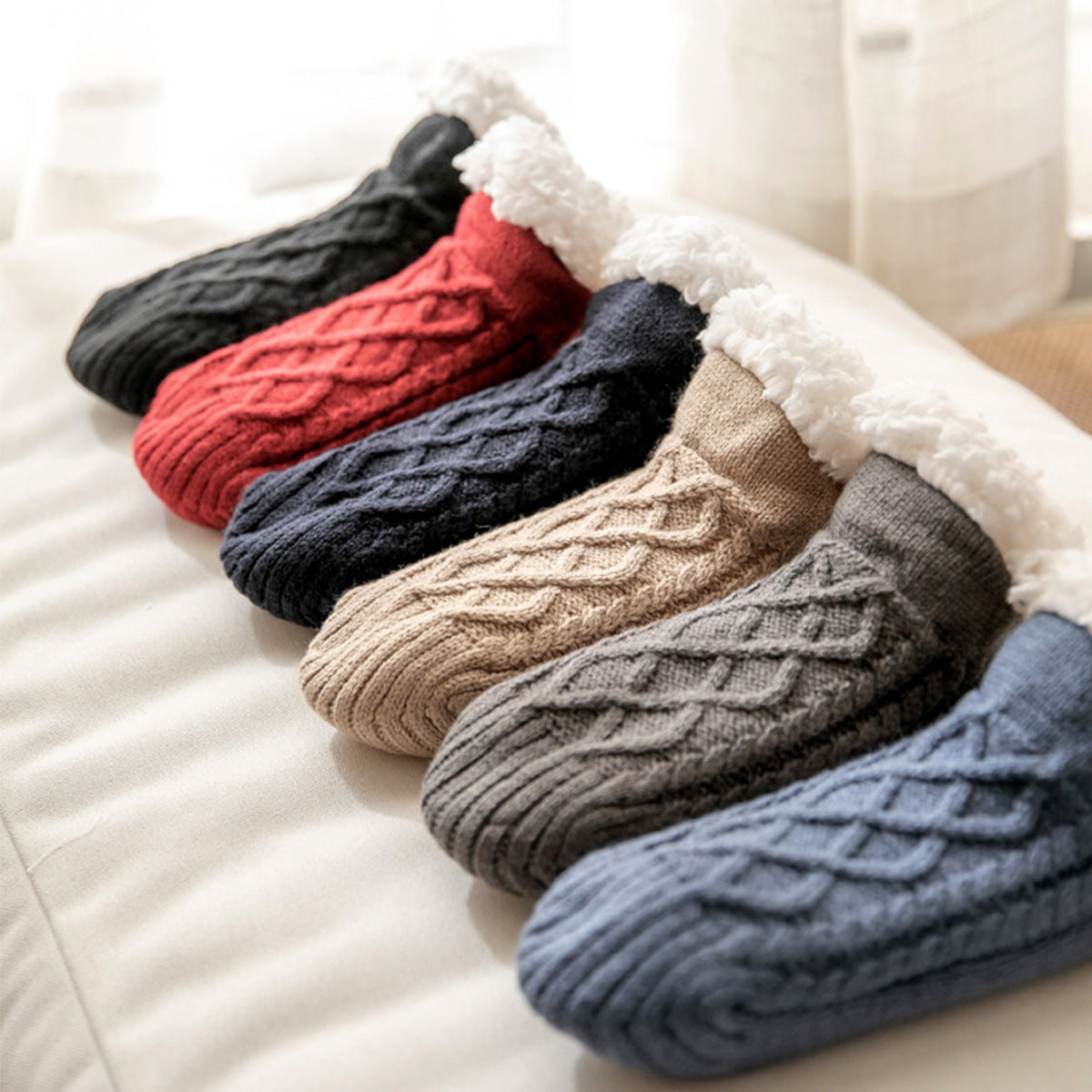 Gallucci Anti-slip Soft-Pile Fleece Socks