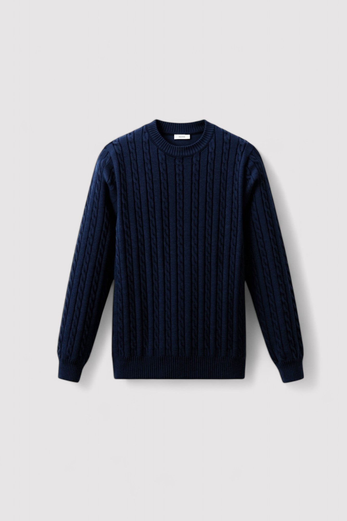 Gallucci O-neck Cable Knitted Pullover