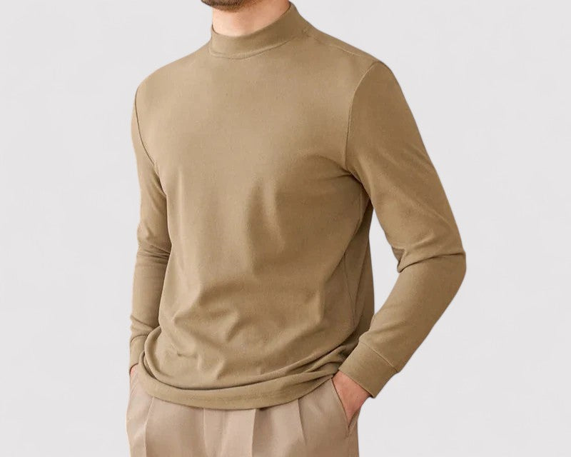 Gallucci Soft Cashmere Half-Turtleneck Sweater