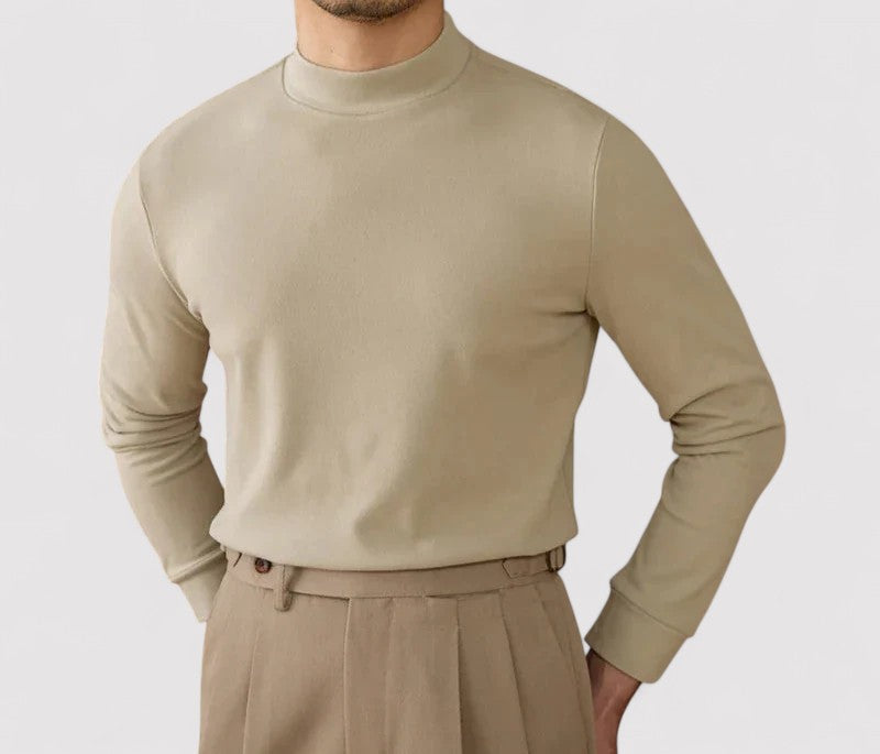 Gallucci Soft Cashmere Half-Turtleneck Sweater