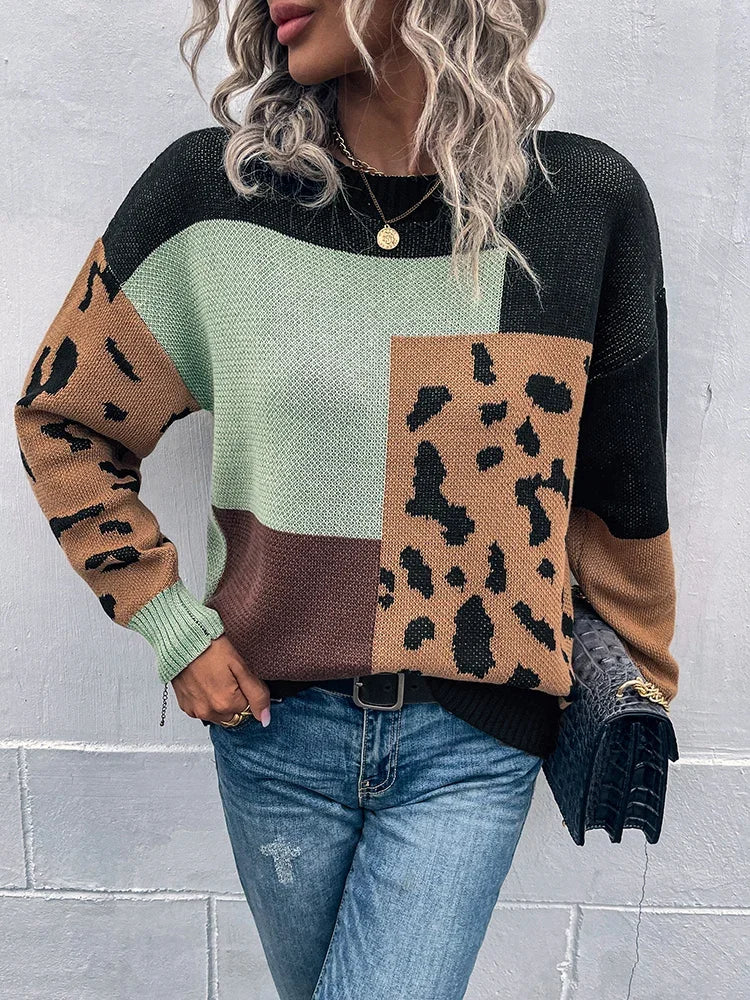 Leona™ | Wild Elegance Knit Sweater