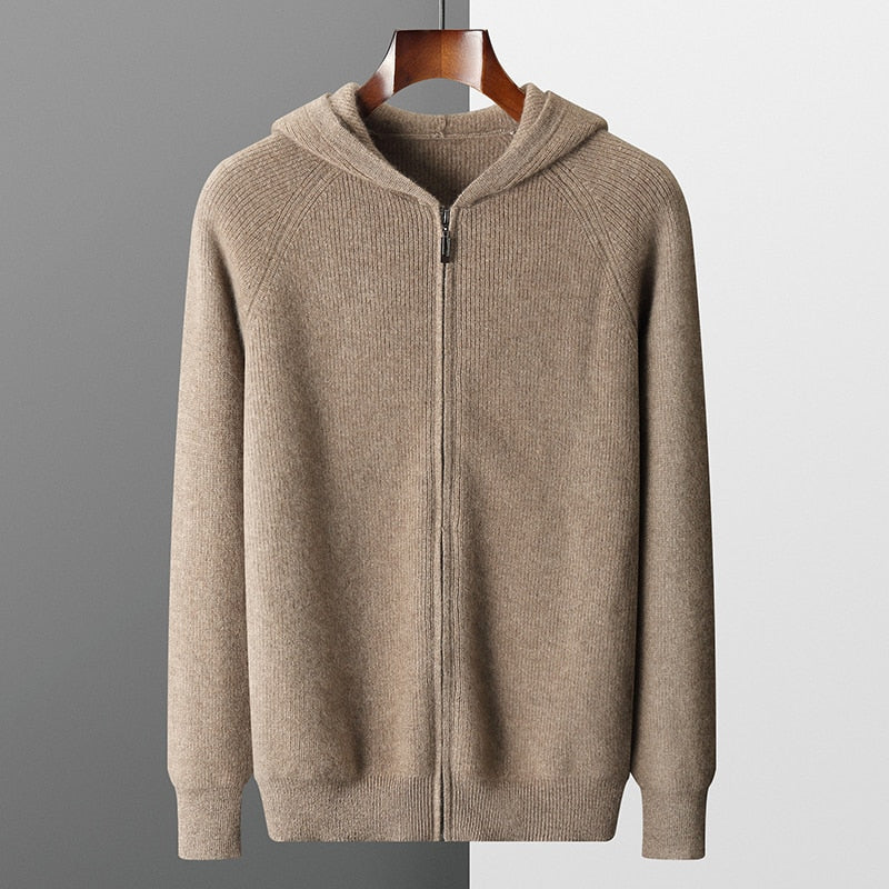 Jaxon Wool Comfort: Jaxon men's hoodie made of high-quality wool