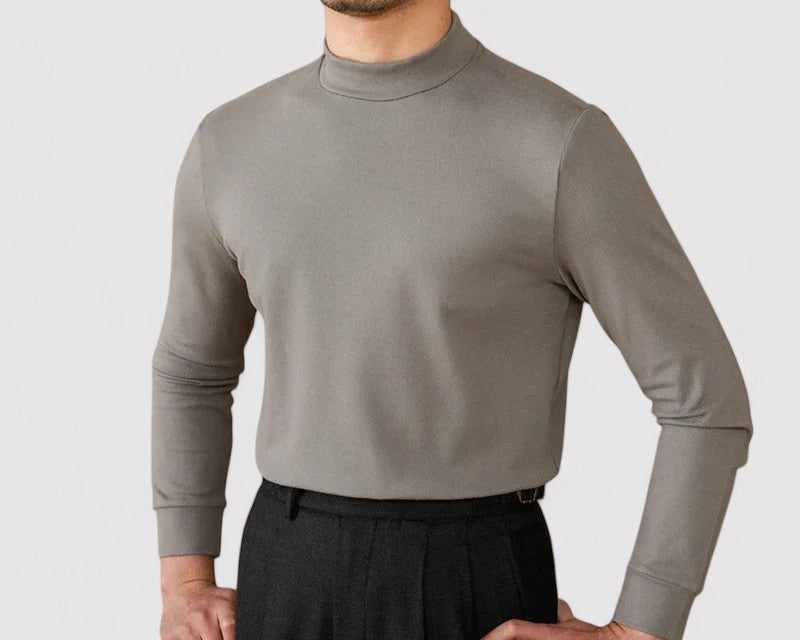 Gallucci Soft Cashmere Half-Turtleneck Sweater