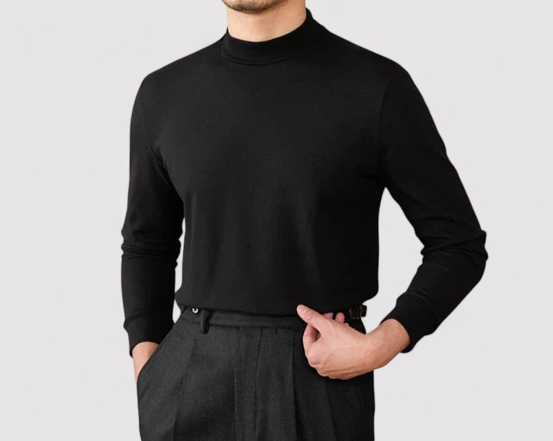 Gallucci Soft Cashmere Half-Turtleneck Sweater