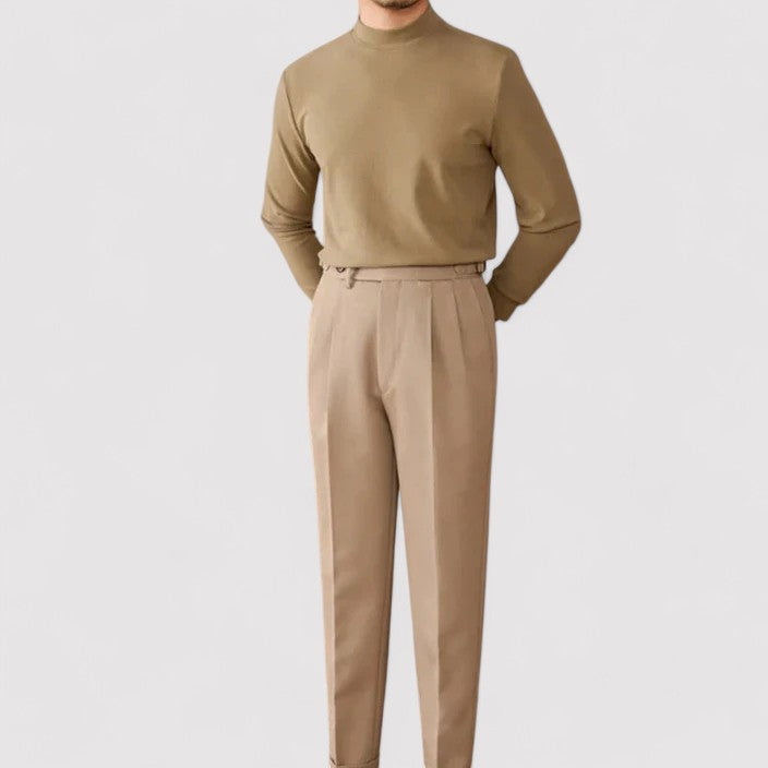 Gallucci Soft Cashmere Half-Turtleneck Sweater