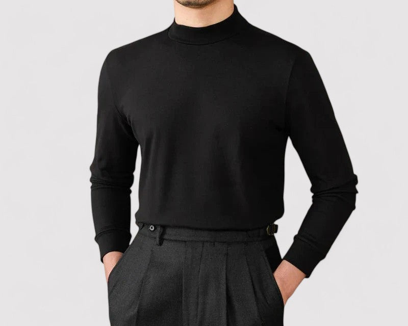 Gallucci Soft Cashmere Half-Turtleneck Sweater