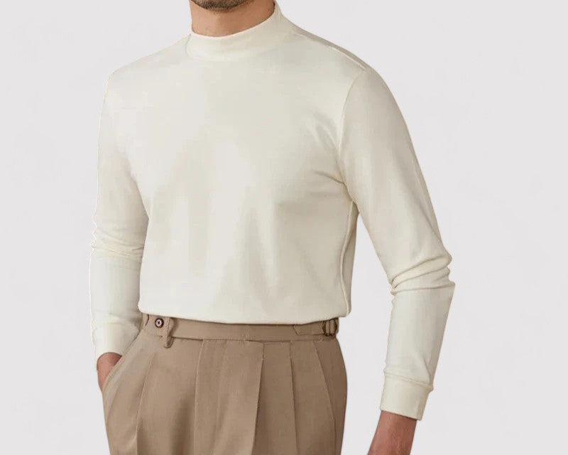 Gallucci Soft Cashmere Half-Turtleneck Sweater