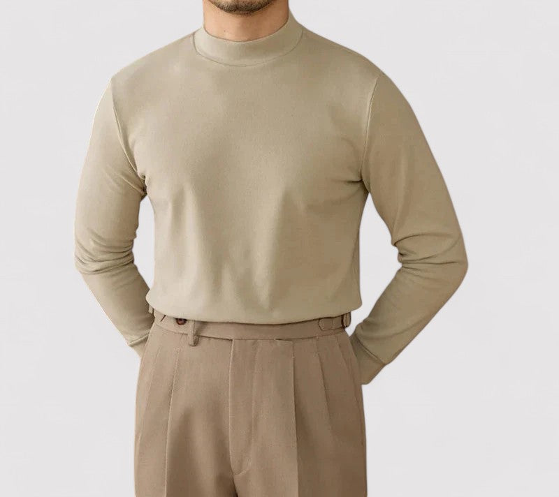 Gallucci Soft Cashmere Half-Turtleneck Sweater