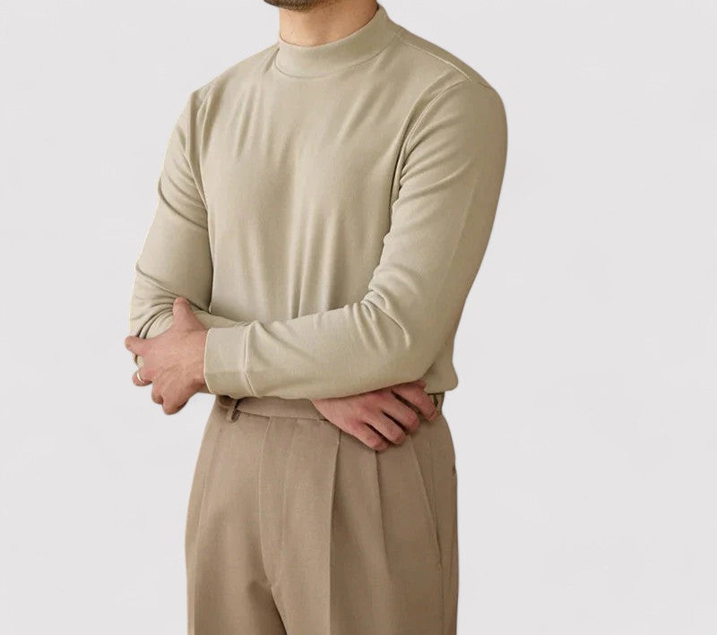 Gallucci Soft Cashmere Half-Turtleneck Sweater