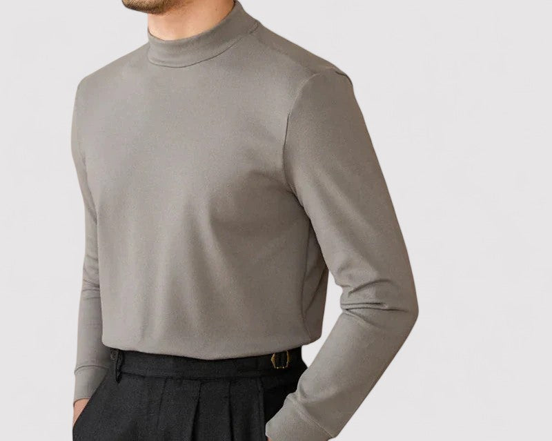 Gallucci Soft Cashmere Half-Turtleneck Sweater