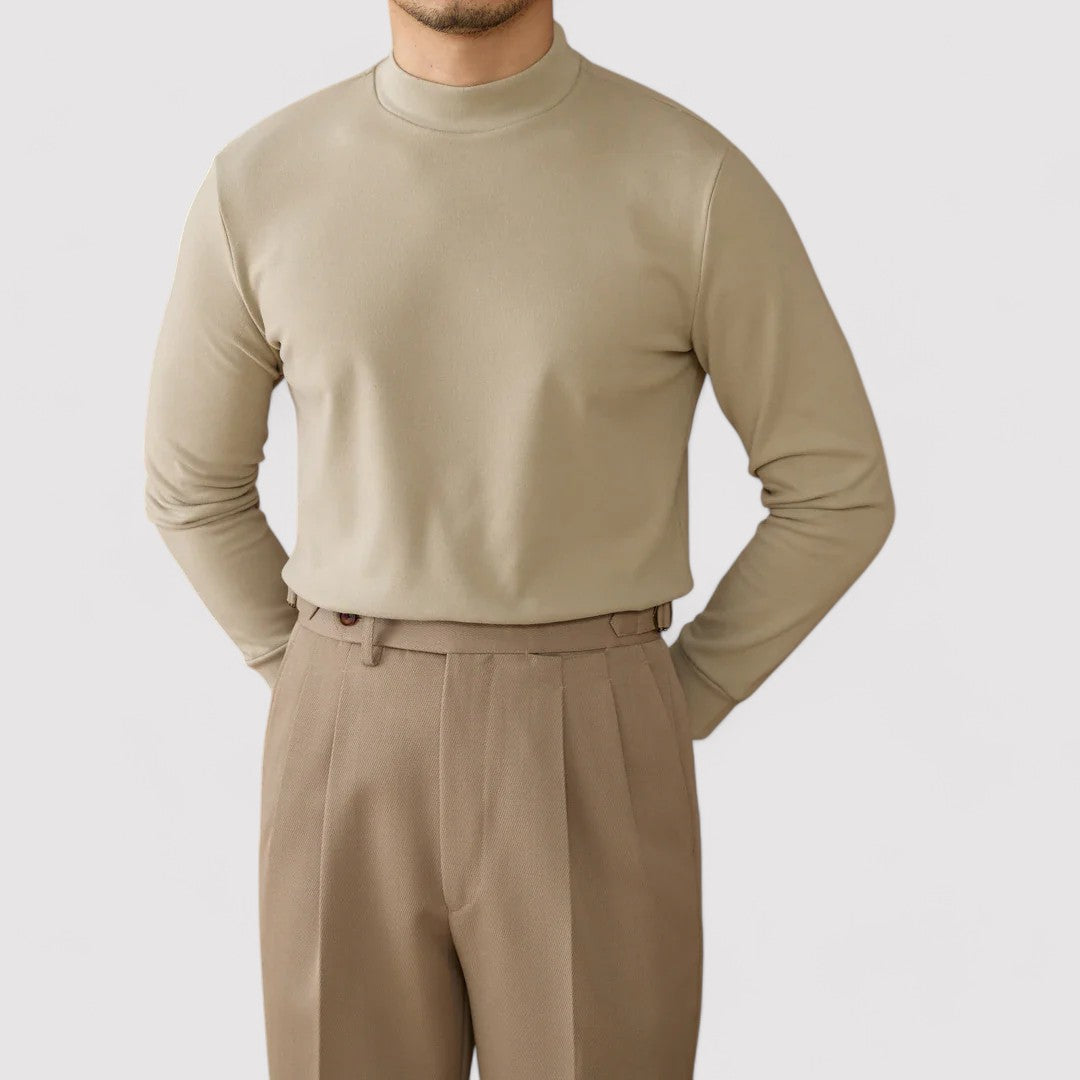 Gallucci Soft Cashmere Half-Turtleneck Sweater