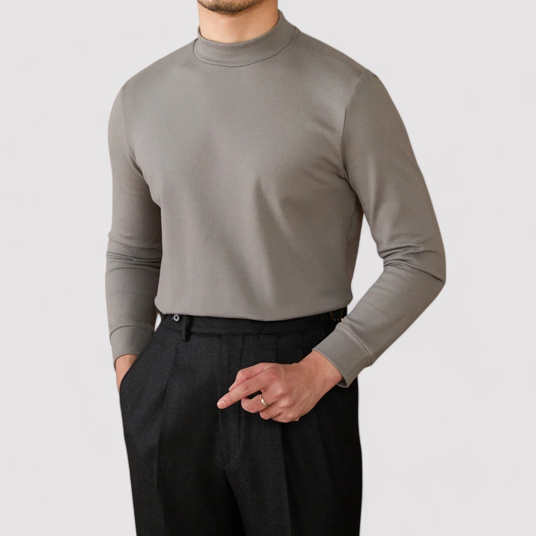 Gallucci Soft Cashmere Half-Turtleneck Sweater