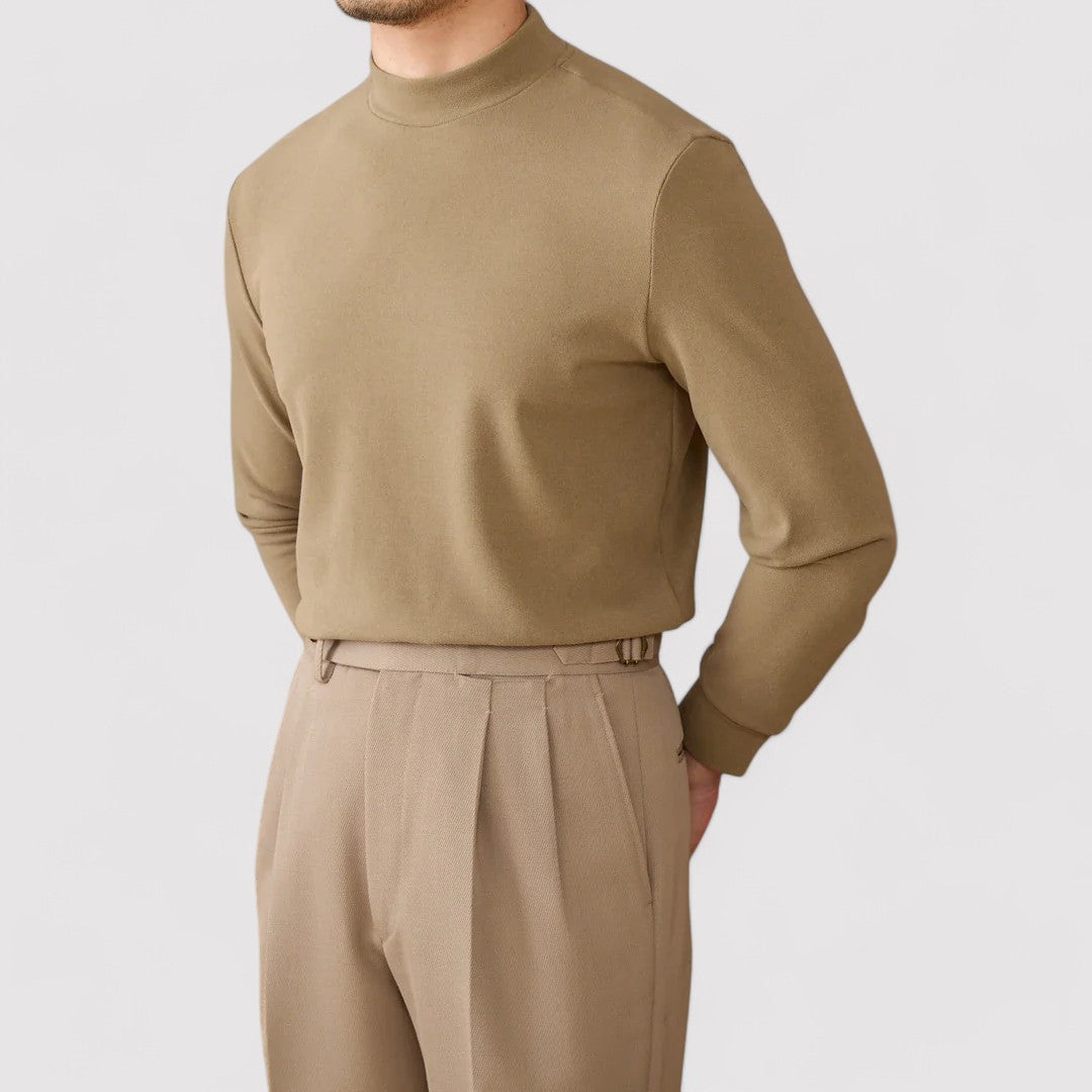 Gallucci Soft Cashmere Half-Turtleneck Sweater