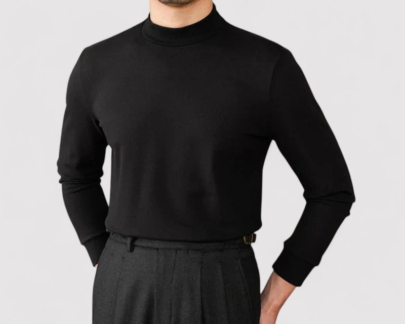 Gallucci Soft Cashmere Half-Turtleneck Sweater