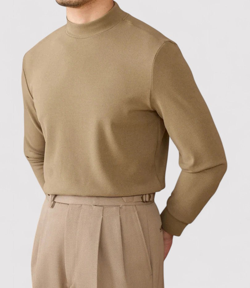 Gallucci Soft Cashmere Half-Turtleneck Sweater