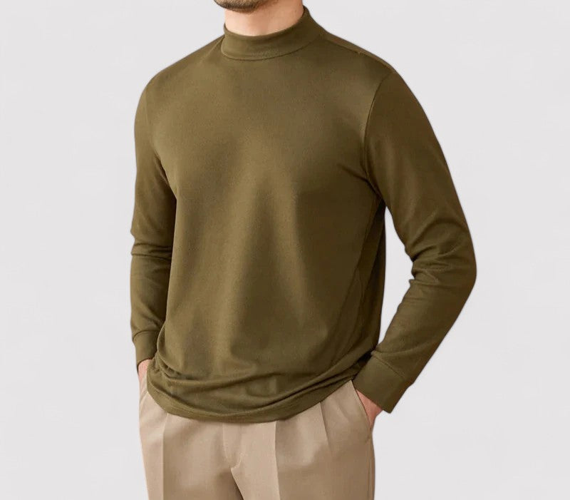 Gallucci Soft Cashmere Half-Turtleneck Sweater