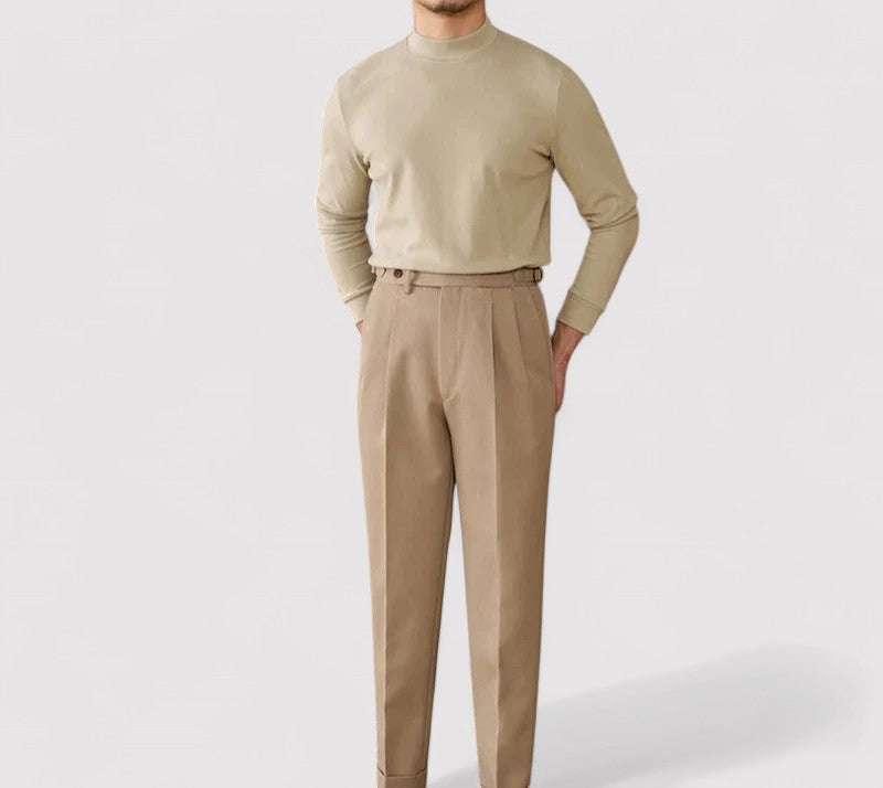 Gallucci Soft Cashmere Half-Turtleneck Sweater