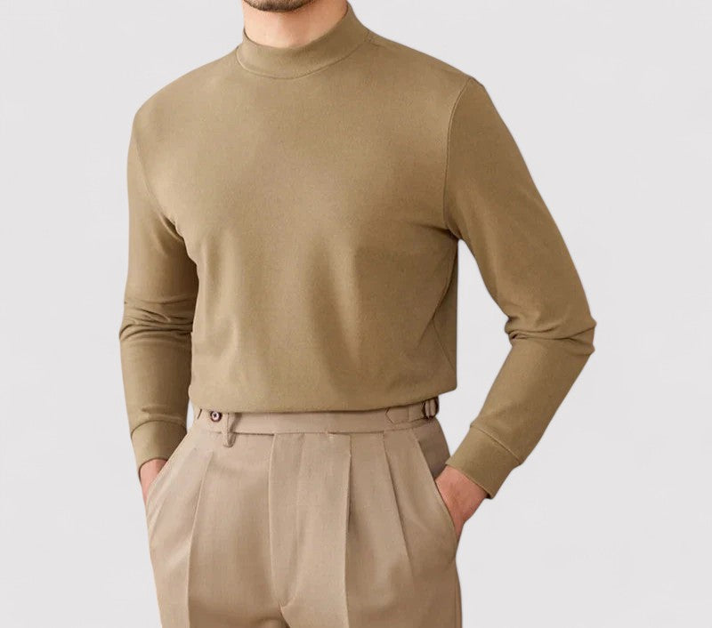 Gallucci Soft Cashmere Half-Turtleneck Sweater