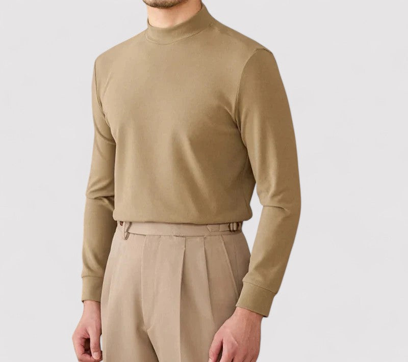 Gallucci Soft Cashmere Half-Turtleneck Sweater