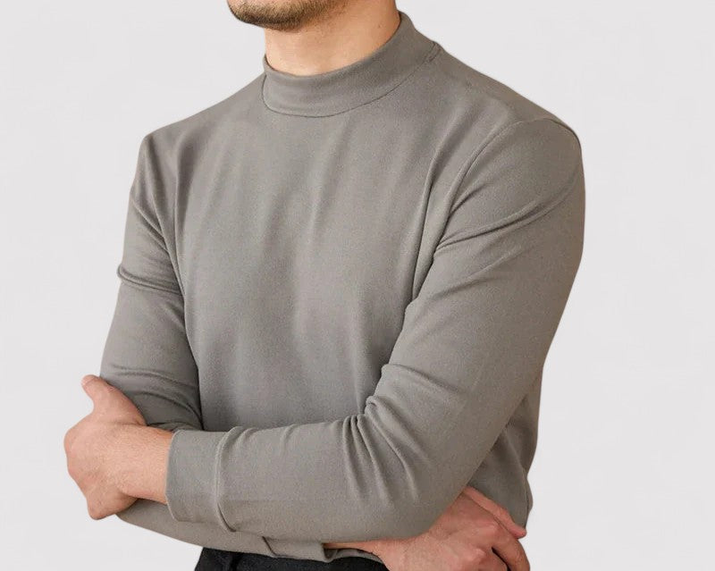 Gallucci Soft Cashmere Half-Turtleneck Sweater