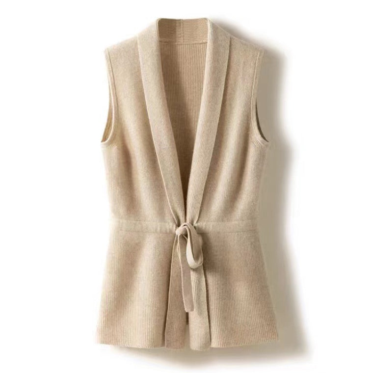 Gallucci Soft Cashmere Tie Vest