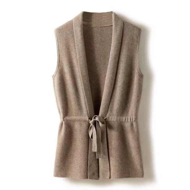 Gallucci Soft Cashmere Tie Vest