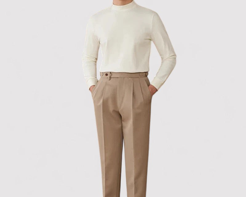 Gallucci Soft Cashmere Half-Turtleneck Sweater