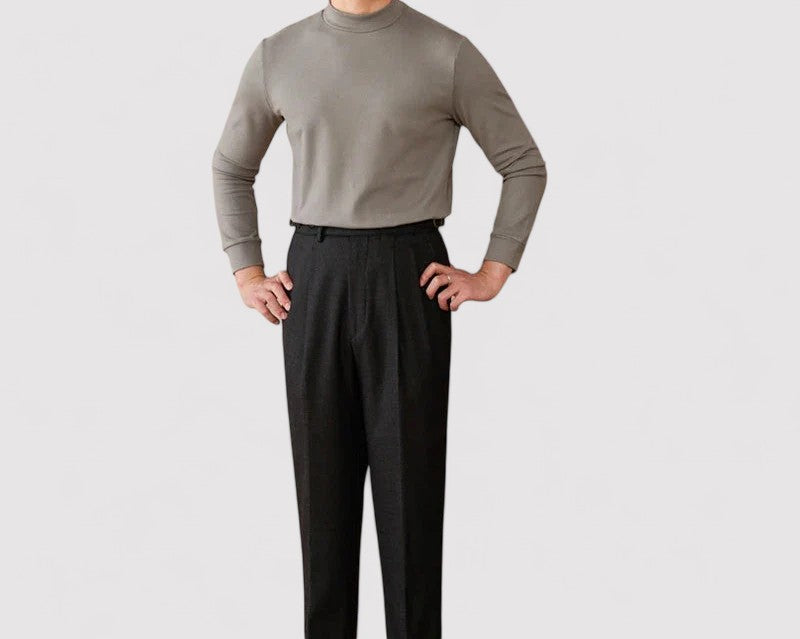 Gallucci Soft Cashmere Half-Turtleneck Sweater