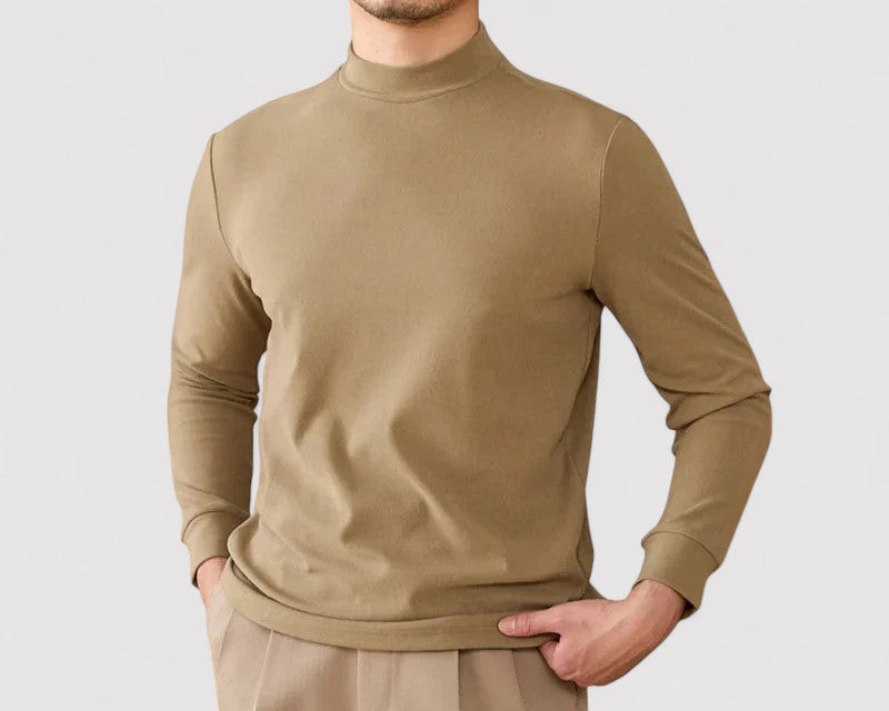 Gallucci Soft Cashmere Half-Turtleneck Sweater