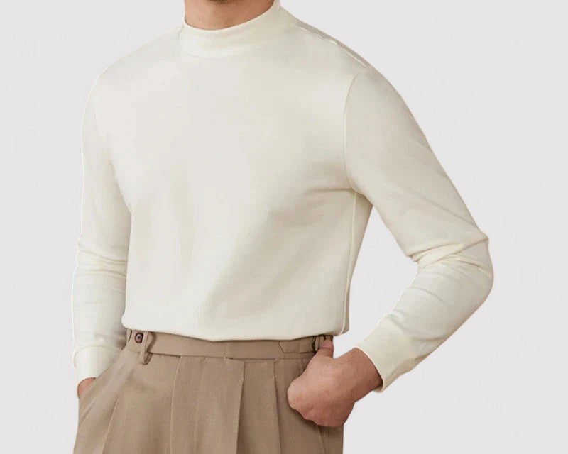 Gallucci Soft Cashmere Half-Turtleneck Sweater