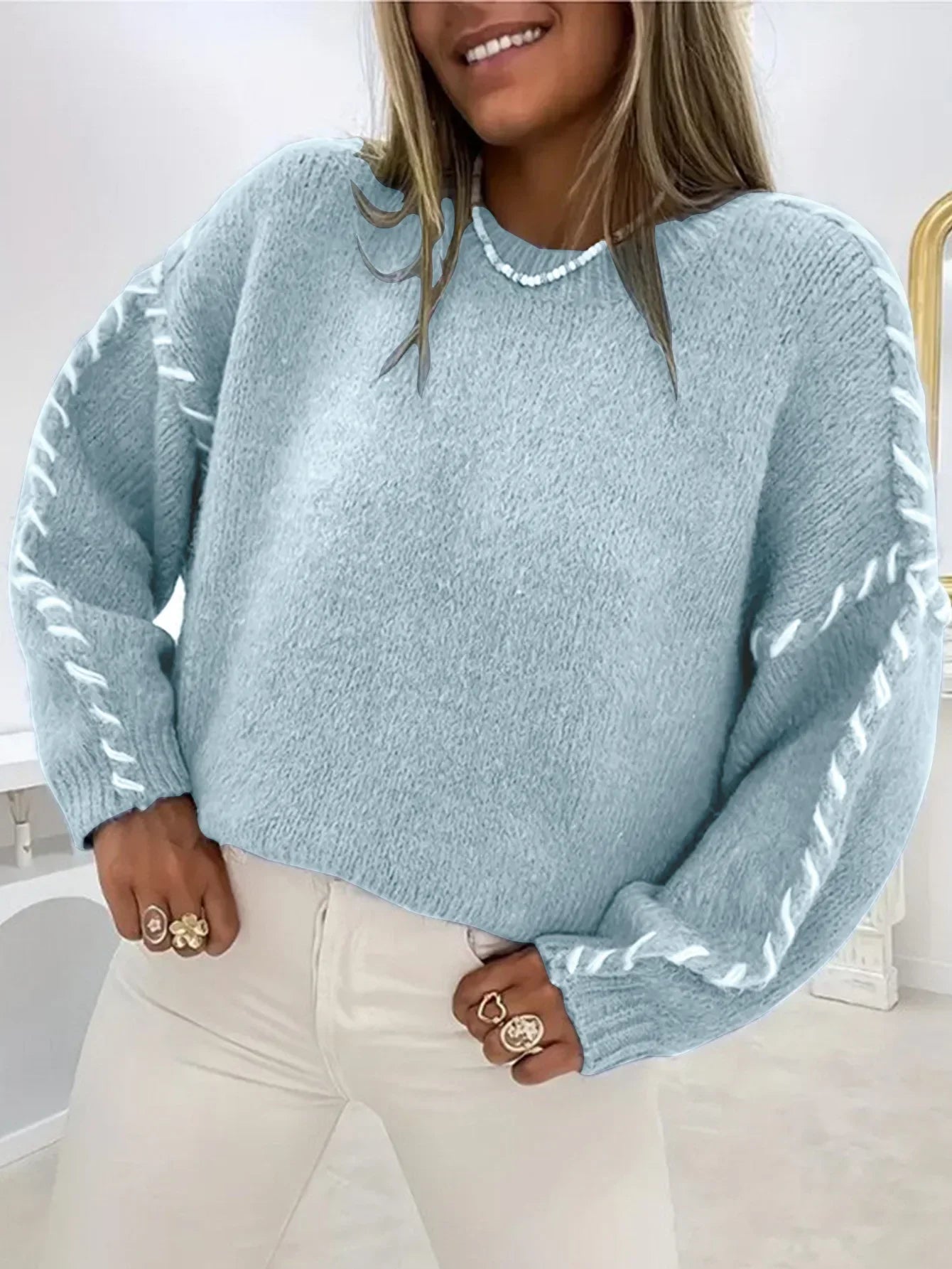 Elara™ | Cozy Braided Knit Sweater