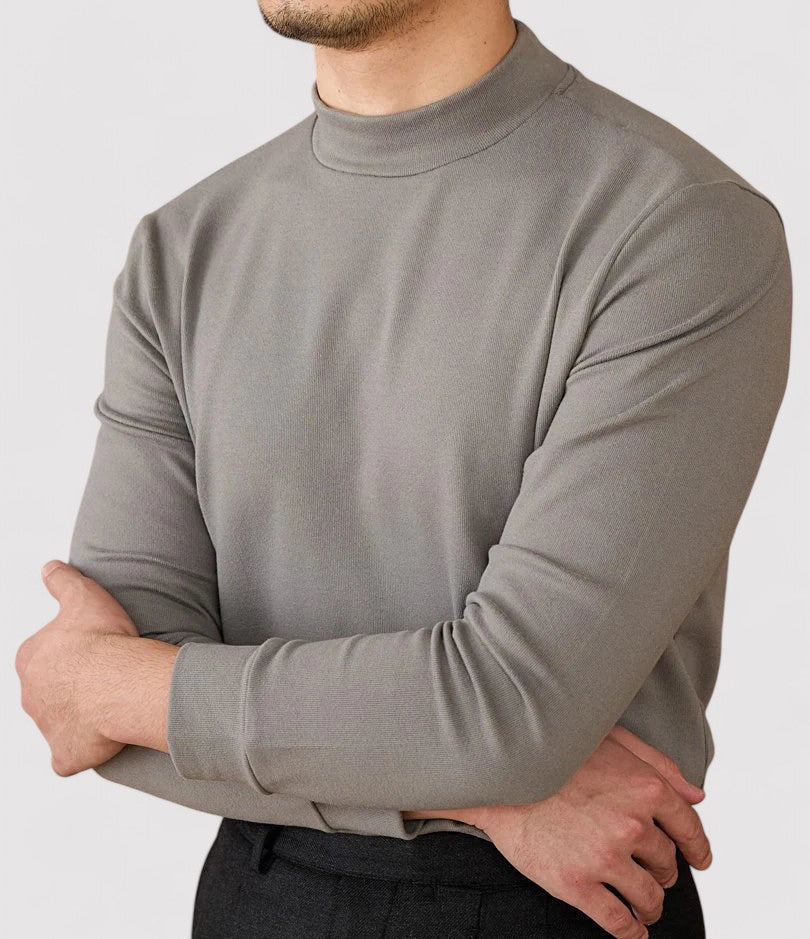 Gallucci Soft Cashmere Half-Turtleneck Sweater