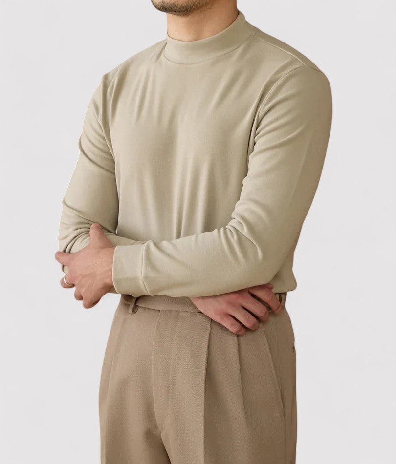 Gallucci Soft Cashmere Half-Turtleneck Sweater