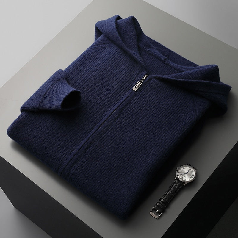 Jaxon Wool Comfort: Jaxon men's hoodie made of high-quality wool