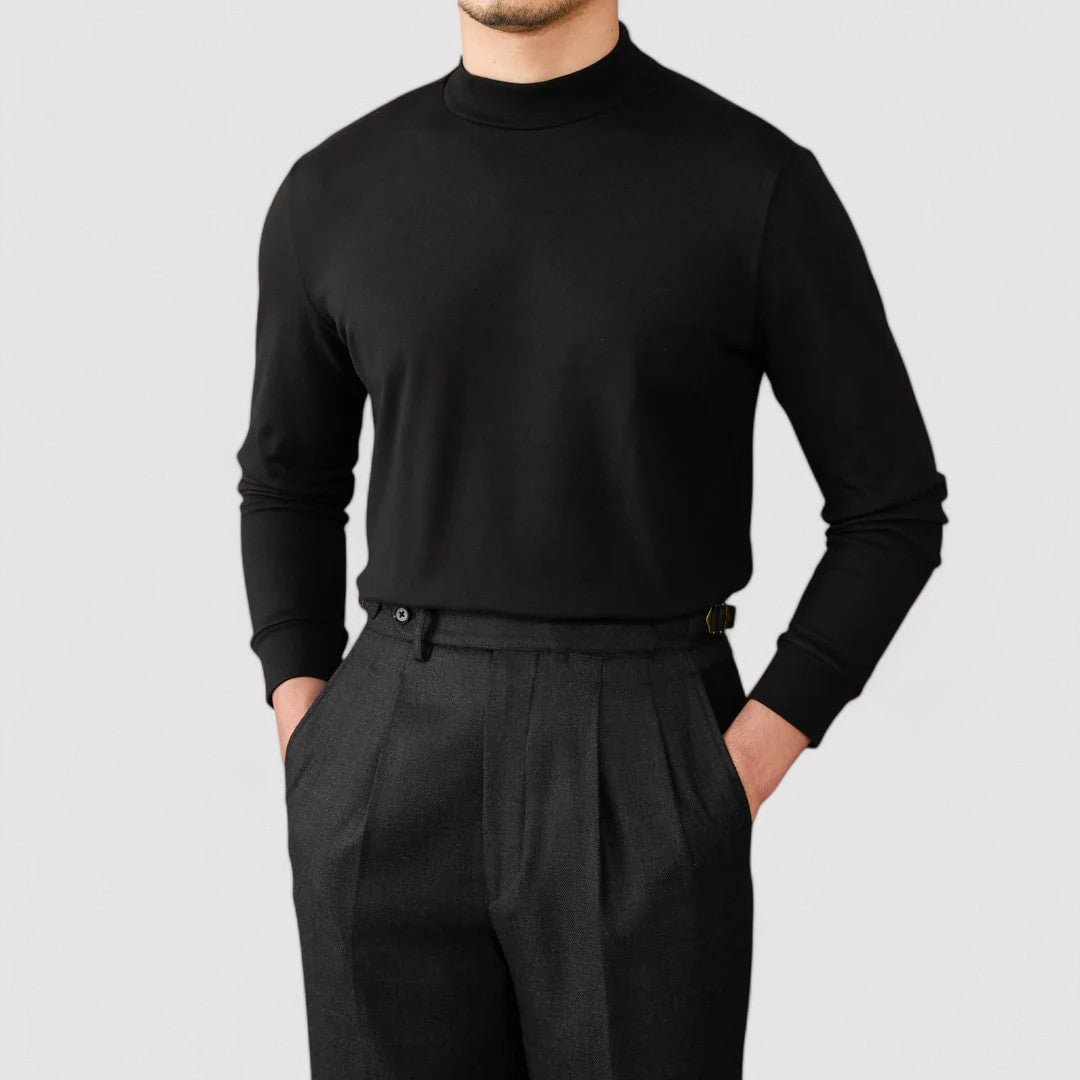 Gallucci Soft Cashmere Half-Turtleneck Sweater