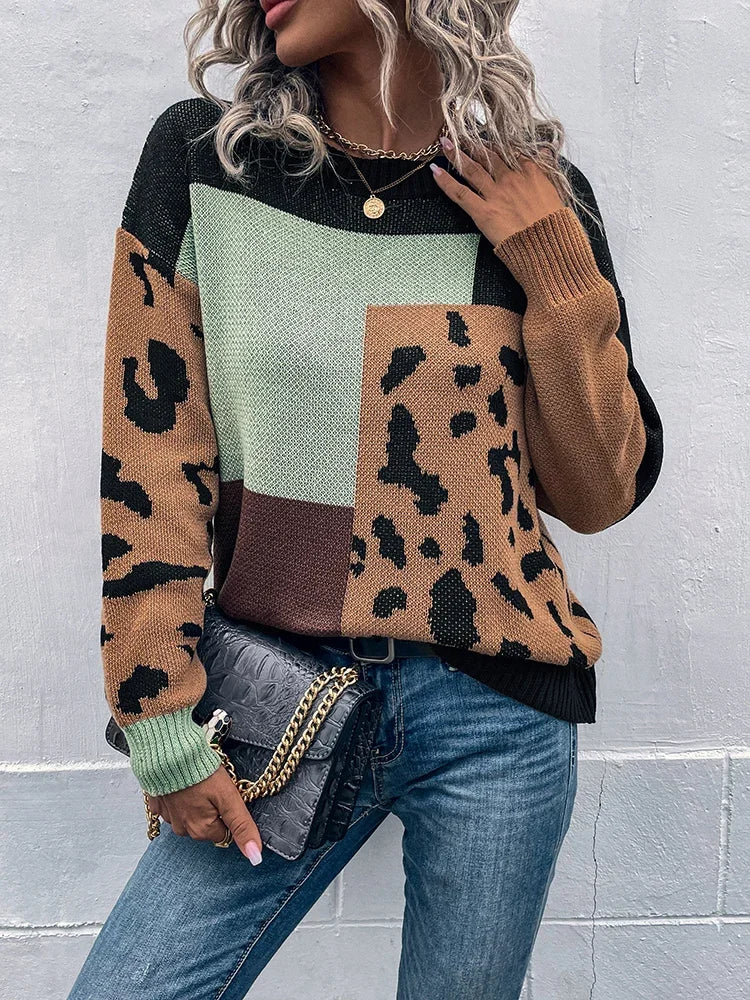 Leona™ | Wild Elegance Knit Sweater