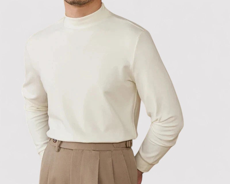 Gallucci Soft Cashmere Half-Turtleneck Sweater