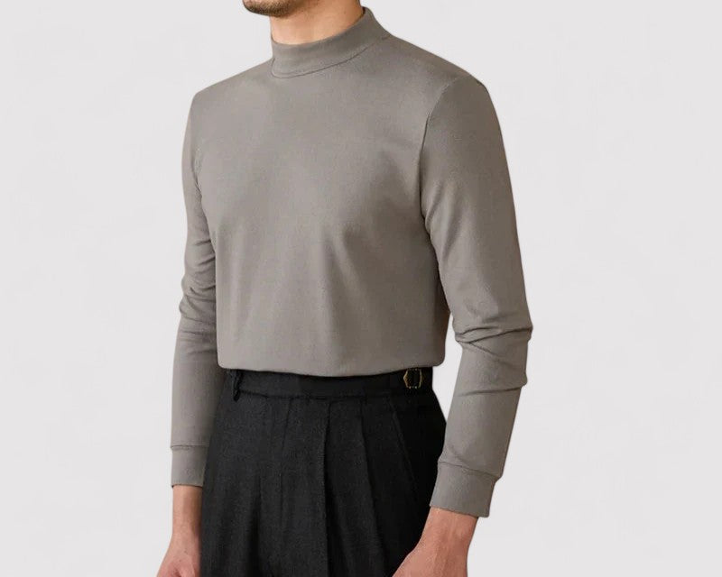 Gallucci Soft Cashmere Half-Turtleneck Sweater