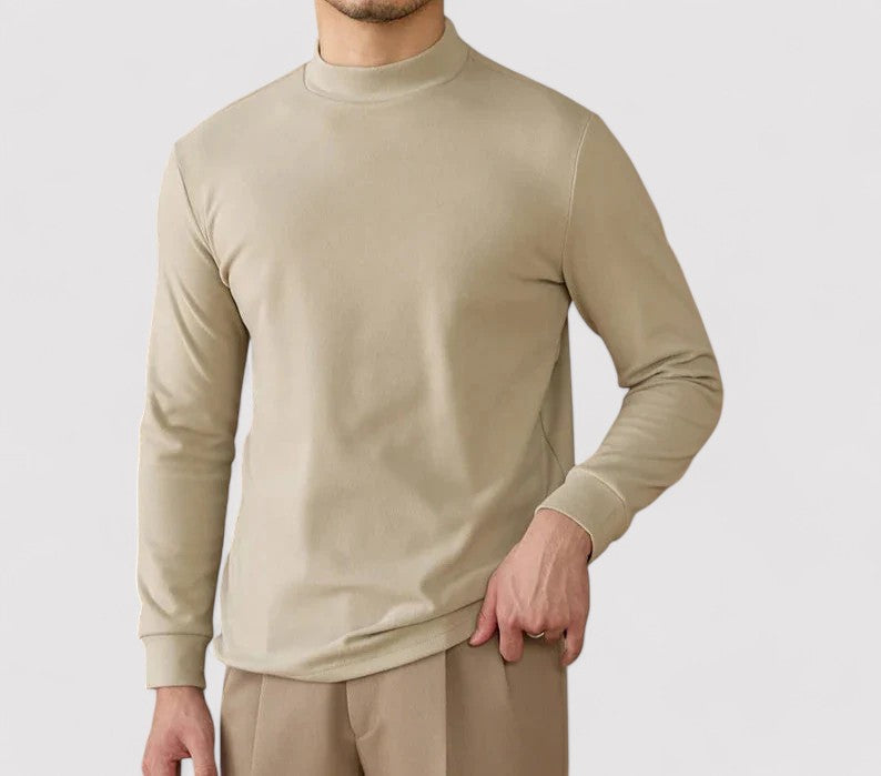 Gallucci Soft Cashmere Half-Turtleneck Sweater