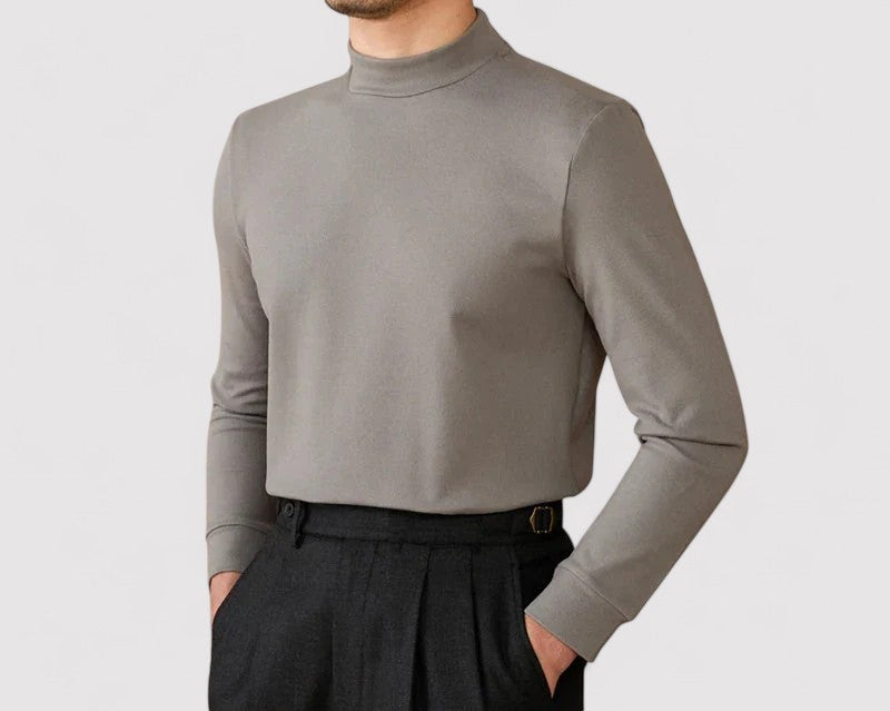 Gallucci Soft Cashmere Half-Turtleneck Sweater