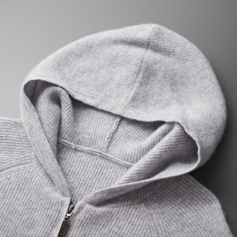 Jaxon Wool Comfort: Jaxon men's hoodie made of high-quality wool