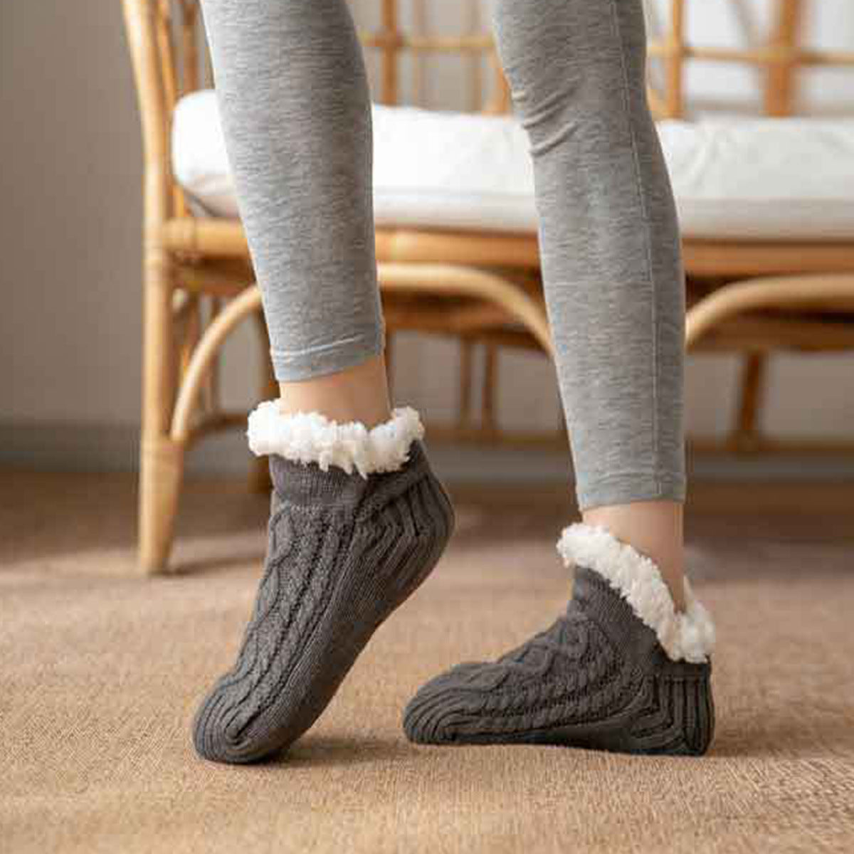 Gallucci Anti-slip Soft-Pile Fleece Socks